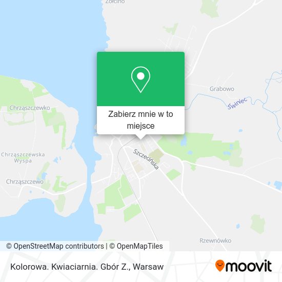 Mapa Kolorowa. Kwiaciarnia. Gbór Z.