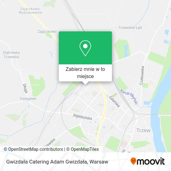 Mapa Gwizdała Catering Adam Gwizdała