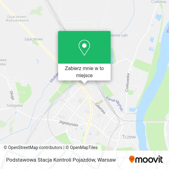 Mapa Podstawowa Stacja Kontroli Pojazdów