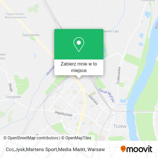 Mapa Ccc,Jysk,Martens Sport,Media Markt