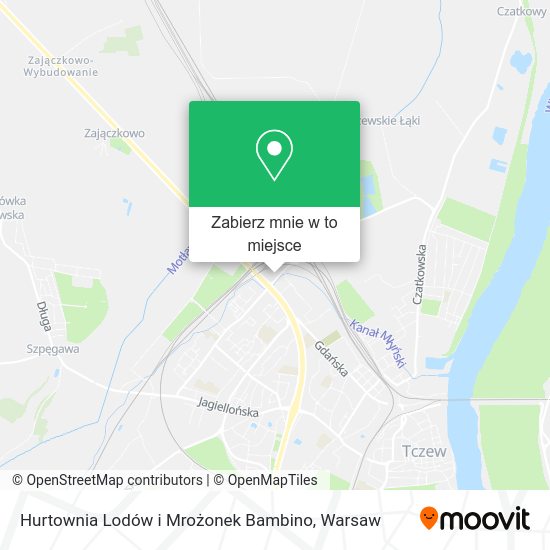 Mapa Hurtownia Lodów i Mrożonek Bambino