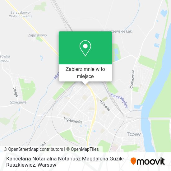 Mapa Kancelaria Notarialna Notariusz Magdalena Guzik-Ruszkiewicz