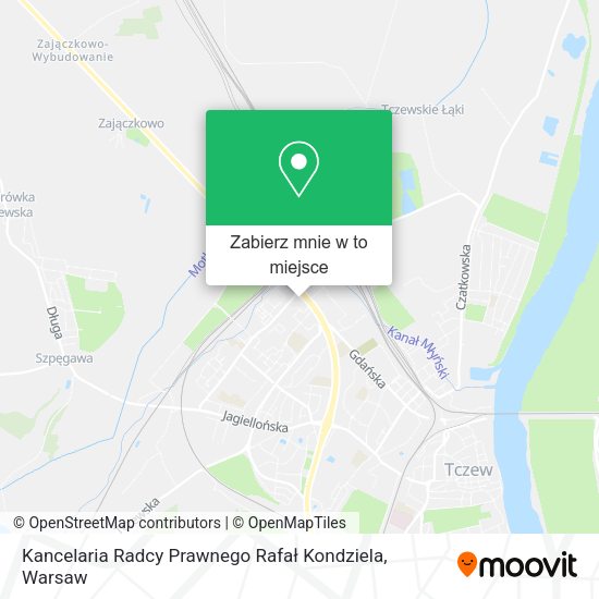 Mapa Kancelaria Radcy Prawnego Rafał Kondziela