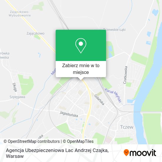 Mapa Agencja Ubezpieczeniowa Lac Andrzej Czajka