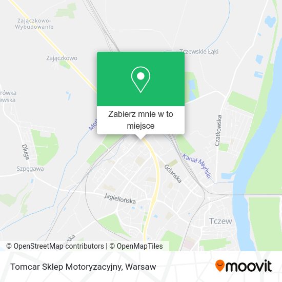 Mapa Tomcar Sklep Motoryzacyjny