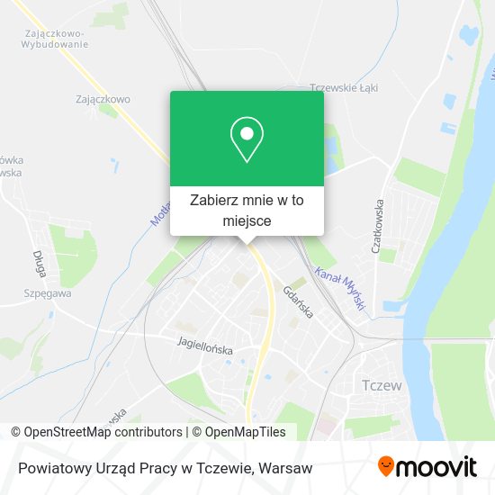 Mapa Powiatowy Urząd Pracy w Tczewie