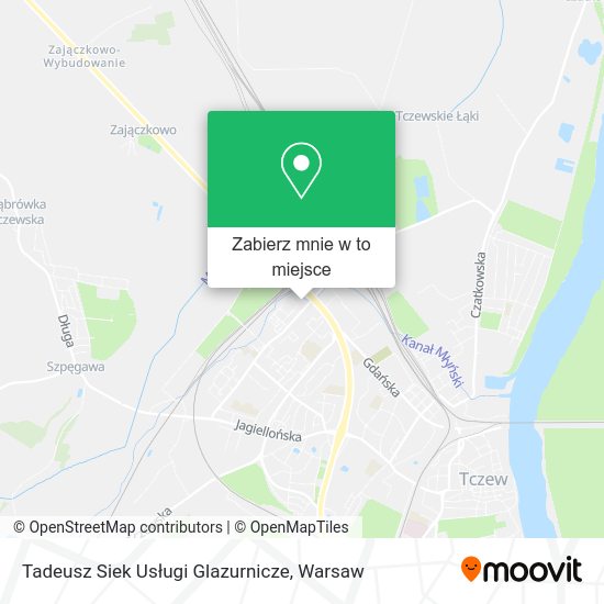 Mapa Tadeusz Siek Usługi Glazurnicze