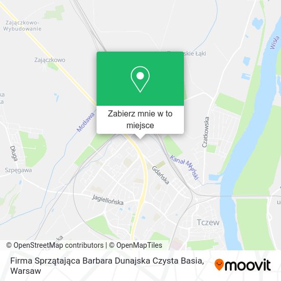 Mapa Firma Sprzątająca Barbara Dunajska Czysta Basia