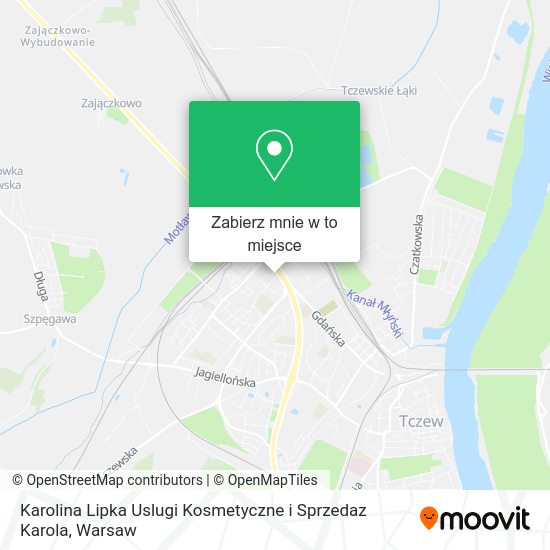 Mapa Karolina Lipka Uslugi Kosmetyczne i Sprzedaz Karola