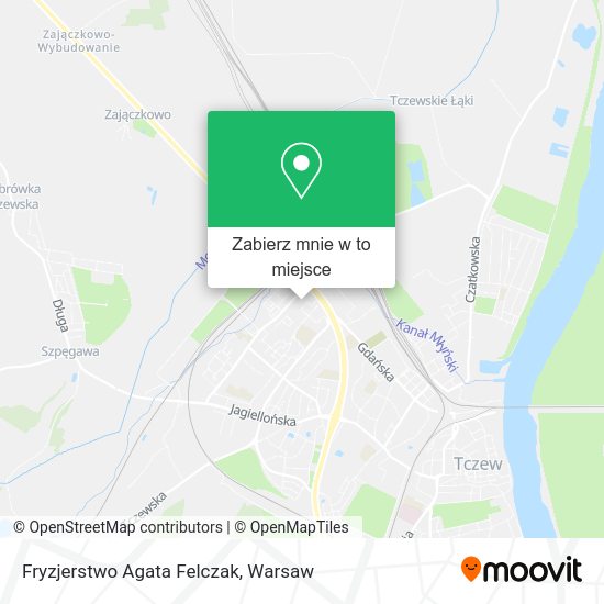 Mapa Fryzjerstwo Agata Felczak