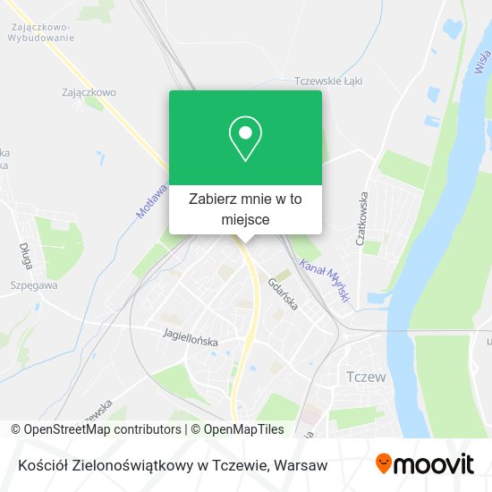 Mapa Kościół Zielonoświątkowy w Tczewie