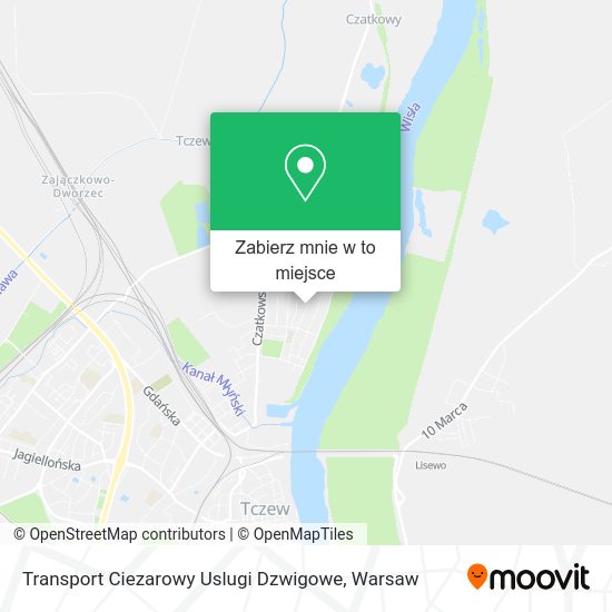 Mapa Transport Ciezarowy Uslugi Dzwigowe