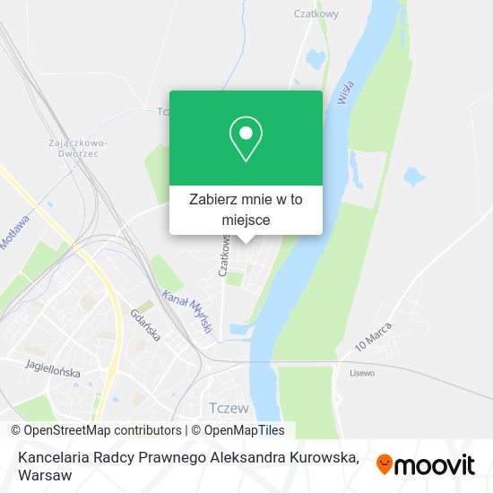 Mapa Kancelaria Radcy Prawnego Aleksandra Kurowska