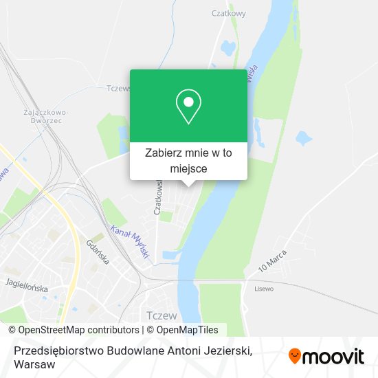 Mapa Przedsiębiorstwo Budowlane Antoni Jezierski