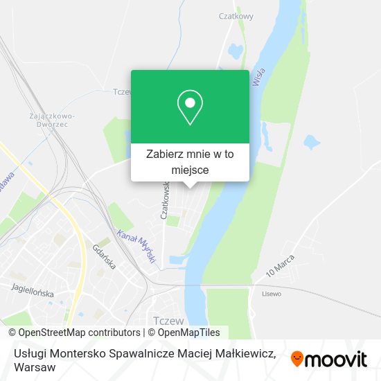 Mapa Usługi Montersko Spawalnicze Maciej Małkiewicz