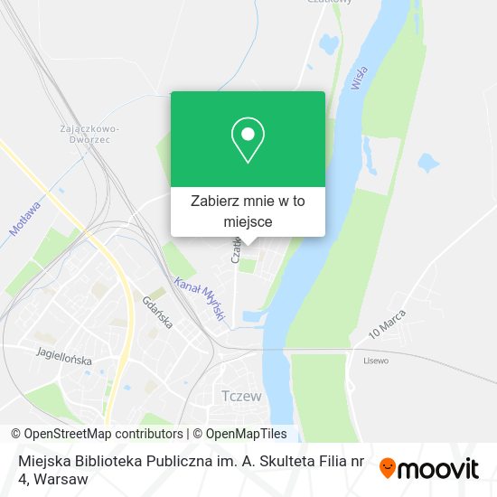 Mapa Miejska Biblioteka Publiczna im. A. Skulteta Filia nr 4