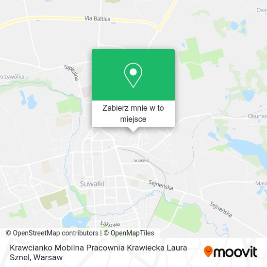 Mapa Krawcianko Mobilna Pracownia Krawiecka Laura Sznel