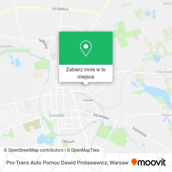 Mapa Pro-Trans Auto Pomoc Dawid Protasiewicz