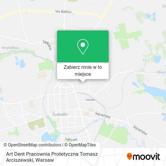 Mapa Art Dent Pracownia Protetyczna Tomasz Arciszewski