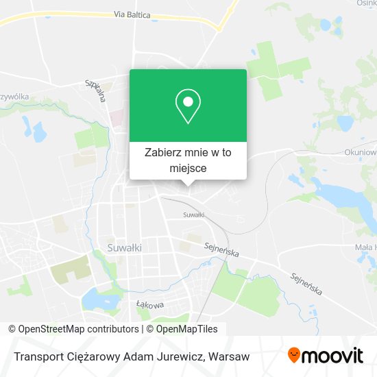 Mapa Transport Ciężarowy Adam Jurewicz