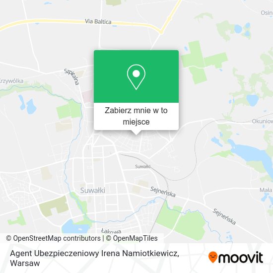 Mapa Agent Ubezpieczeniowy Irena Namiotkiewicz