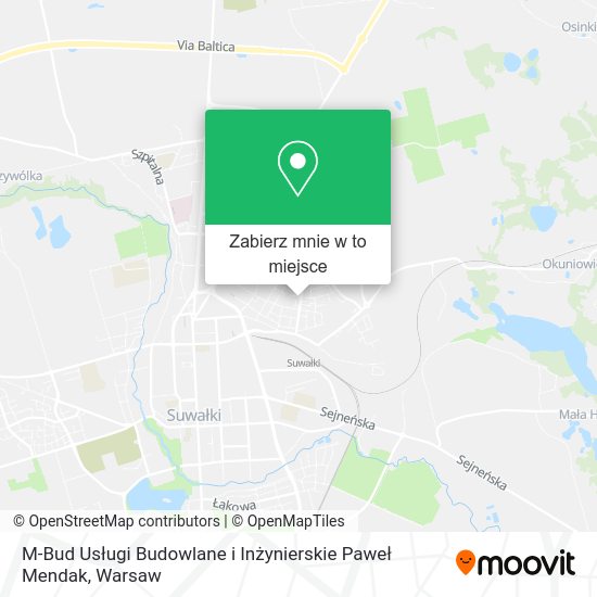 Mapa M-Bud Usługi Budowlane i Inżynierskie Paweł Mendak