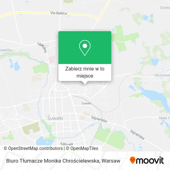 Mapa Biuro Tłumacze Monika Chrościelewska