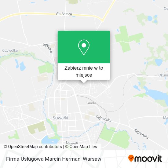 Mapa Firma Usługowa Marcin Herman