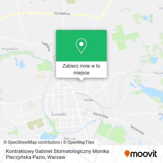 Mapa Kontraktowy Gabinet Stomatologiczny Monika Pieczyńska-Pazio