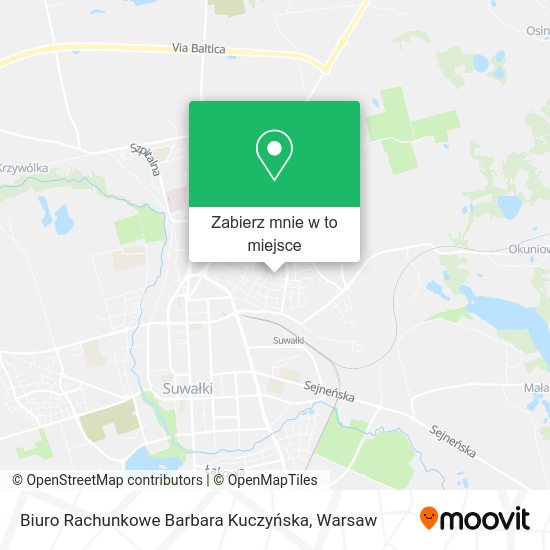 Mapa Biuro Rachunkowe Barbara Kuczyńska