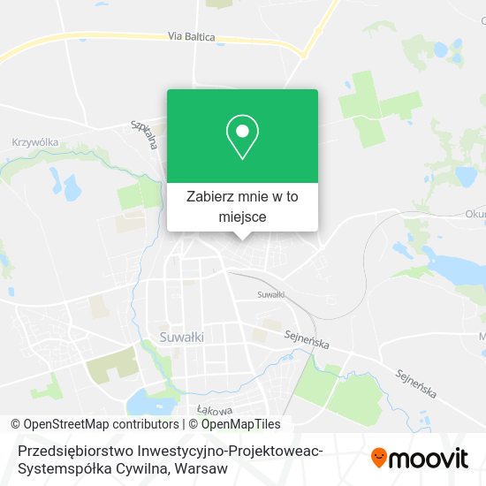 Mapa Przedsiębiorstwo Inwestycyjno-Projektoweac-Systemspółka Cywilna