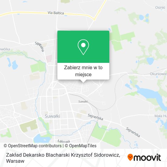 Mapa Zakład Dekarsko Blacharski Krzysztof Sidorowicz