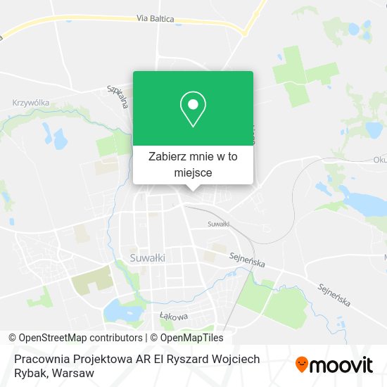 Mapa Pracownia Projektowa AR El Ryszard Wojciech Rybak