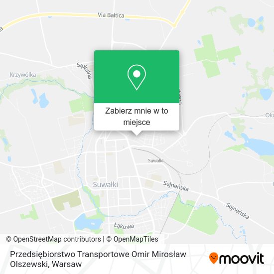 Mapa Przedsiębiorstwo Transportowe Omir Mirosław Olszewski