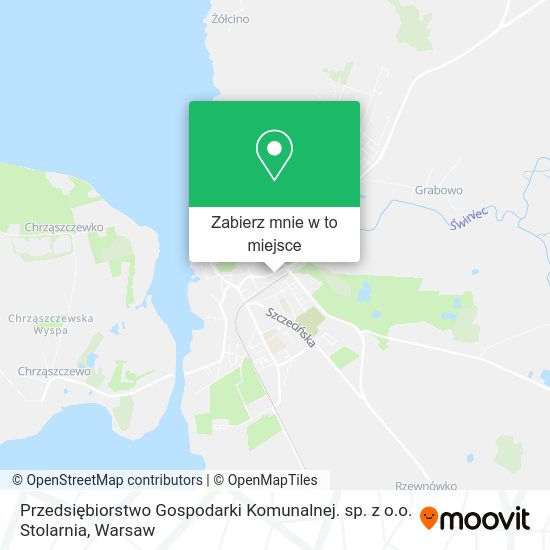 Mapa Przedsiębiorstwo Gospodarki Komunalnej. sp. z o.o. Stolarnia