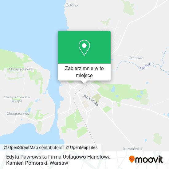 Mapa Edyta Pawłowska Firma Usługowo Handlowa Kamień Pomorski