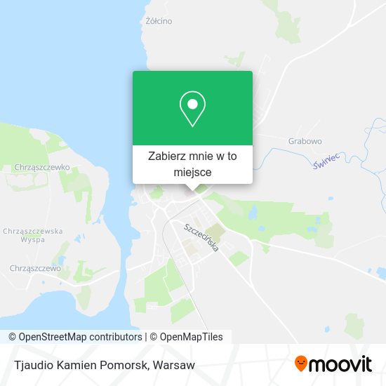 Mapa Tjaudio Kamien Pomorsk