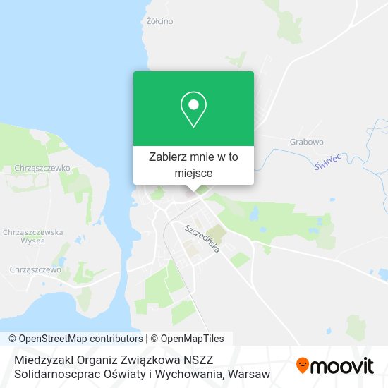 Mapa Miedzyzakl Organiz Związkowa NSZZ Solidarnoscprac Oświaty i Wychowania