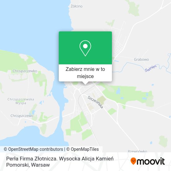 Mapa Perła Firma Złotnicza. Wysocka Alicja Kamień Pomorski