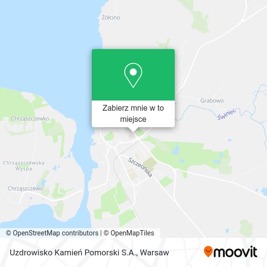 Mapa Uzdrowisko Kamień Pomorski S.A.