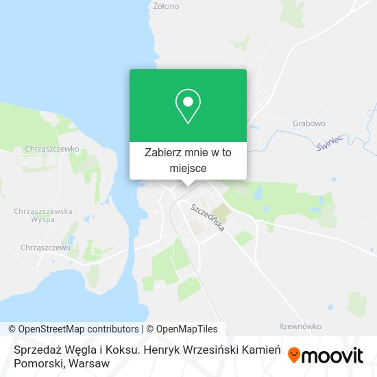 Mapa Sprzedaż Węgla i Koksu. Henryk Wrzesiński Kamień Pomorski