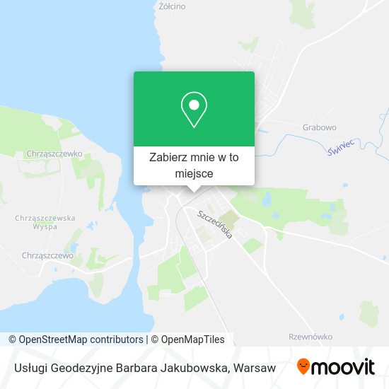 Mapa Usługi Geodezyjne Barbara Jakubowska