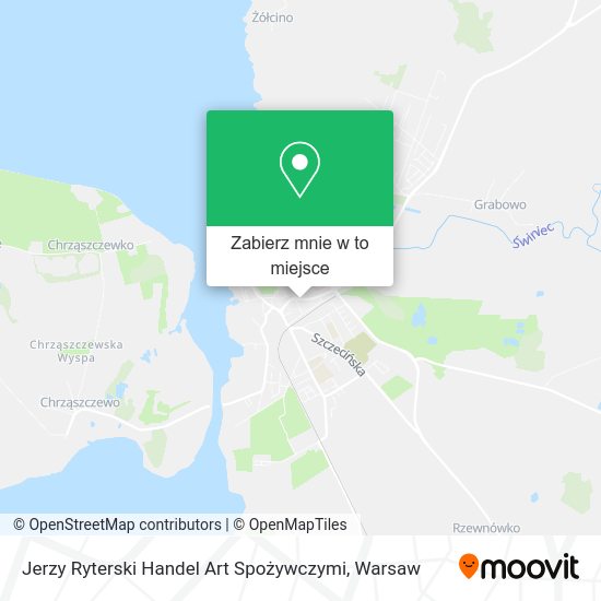 Mapa Jerzy Ryterski Handel Art Spożywczymi