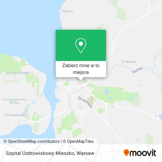 Mapa Szpital Uzdrowiskowy Mieszko