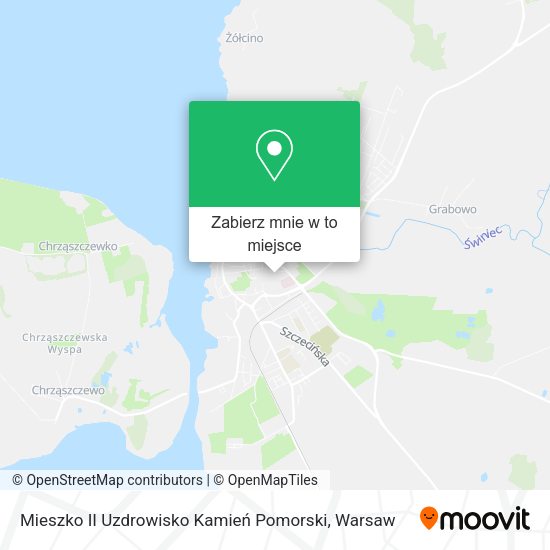 Mapa Mieszko II Uzdrowisko Kamień Pomorski