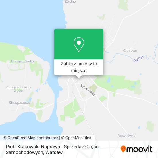 Mapa Piotr Krakowski Naprawa i Sprzedaż Części Samochodowych