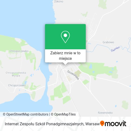 Mapa Internat Zespołu Szkół Ponadgimnazjalnych