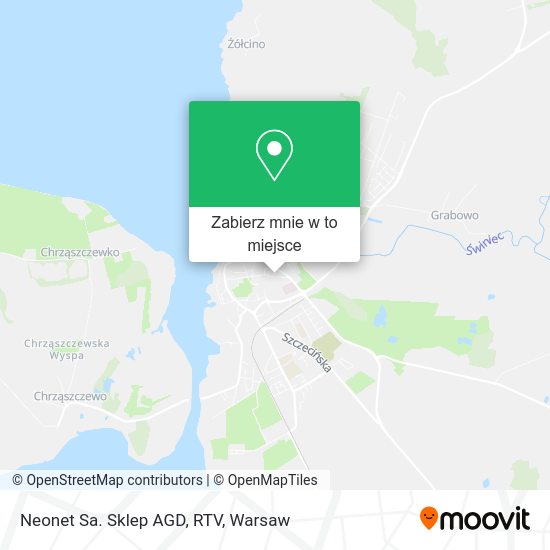 Mapa Neonet Sa. Sklep AGD, RTV