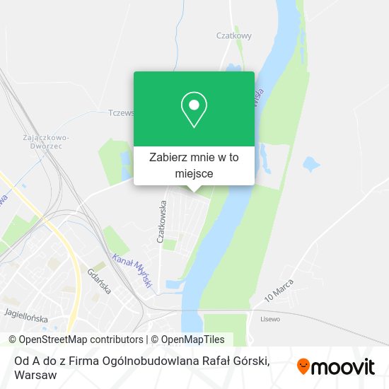 Mapa Od A do z Firma Ogólnobudowlana Rafał Górski