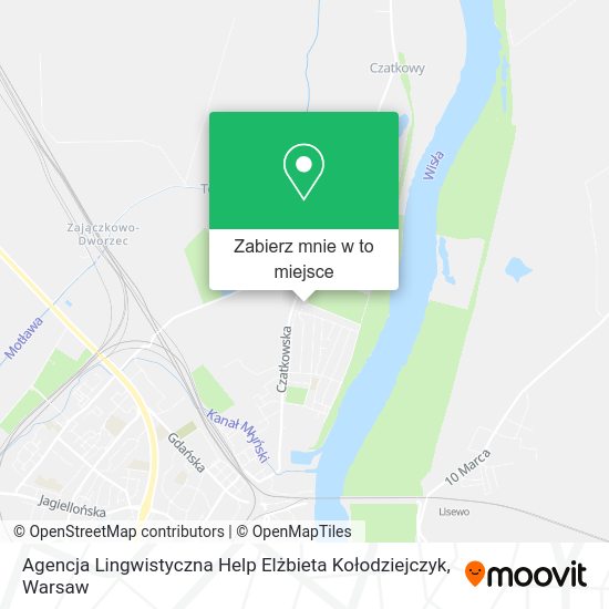 Mapa Agencja Lingwistyczna Help Elżbieta Kołodziejczyk